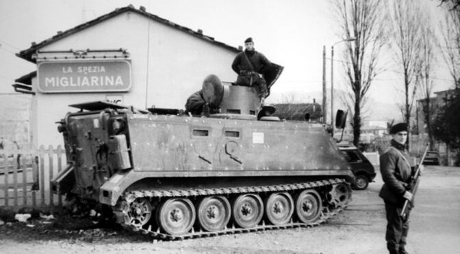 Carro armato alla stazione di migliarina